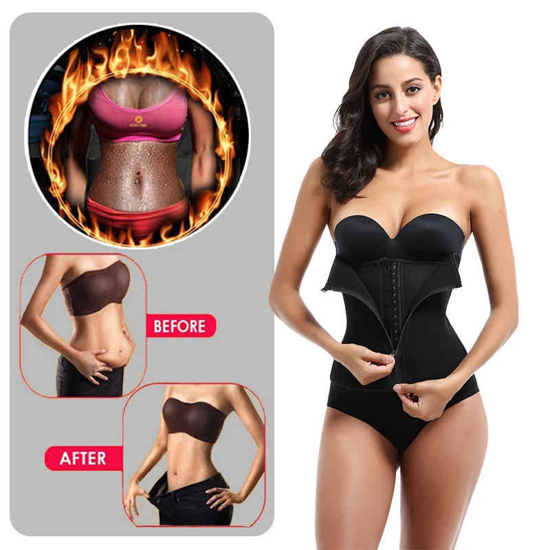

2021 Factory Direct Sales Private Label Women Slimming Body Shapers Waist Corset Adjustable Neoprene Waist Trainer, Black/gray/nude
