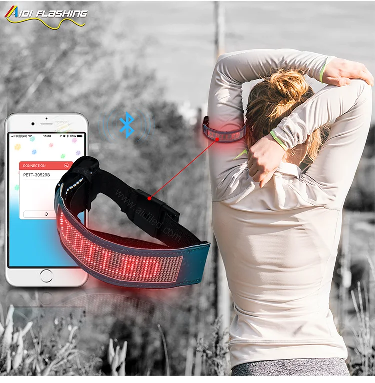 Fashion Reflective LED Running Armband For Outdoor Safety