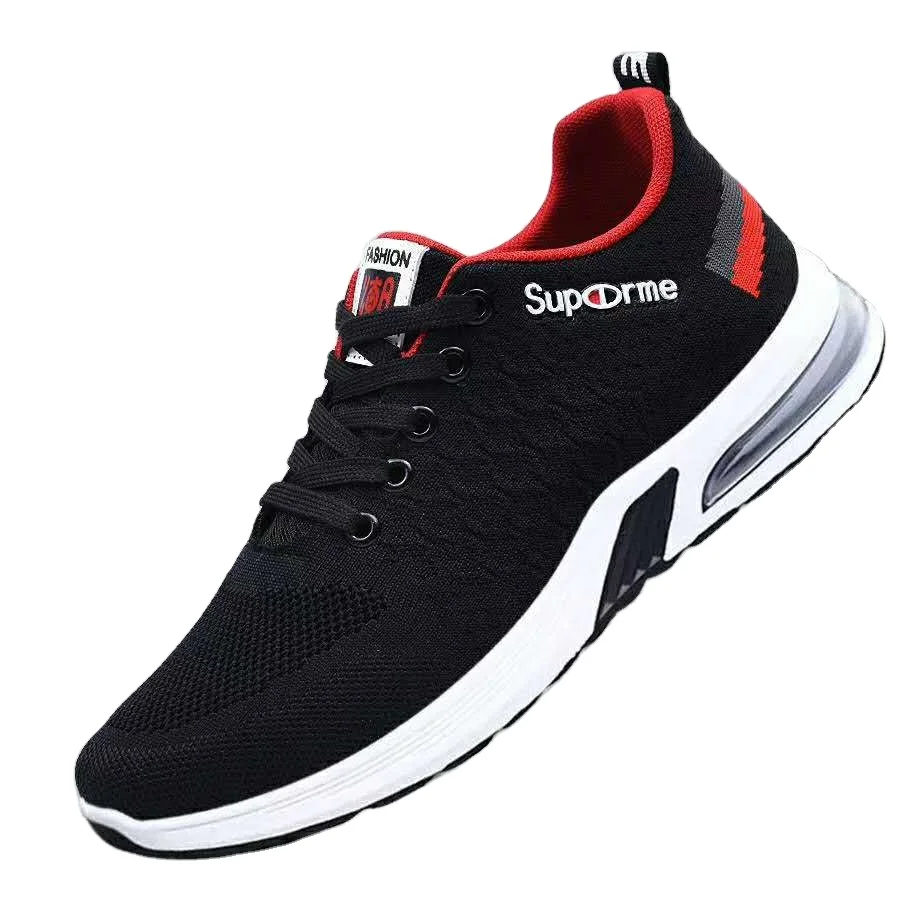 

wholesale lace-up men sport shoes light weight men sneakers mesh walking shoes