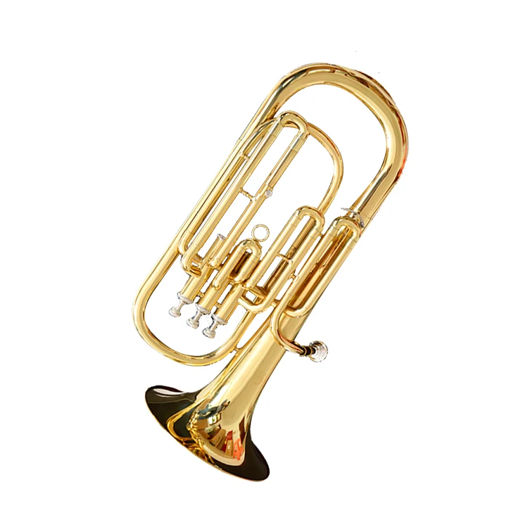 Factory Price Gold Lacquer  Brass Eb Marching Professional Euphonium Compensating