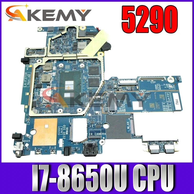 

CN-03VWJK 03VWJK 03VWJK Fit For Latitude 5290 Laptop motherboard DAJ00 LA-F371P With SR3L8 I7-8650U 100% working well