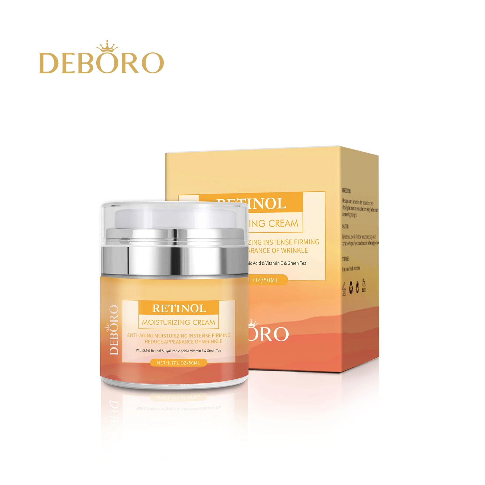 

Anti-Aging Moisturizer Cream 2.5% Anti-Wrinkle Essence with Hyaluronic Acid retinol facelift cream tube face