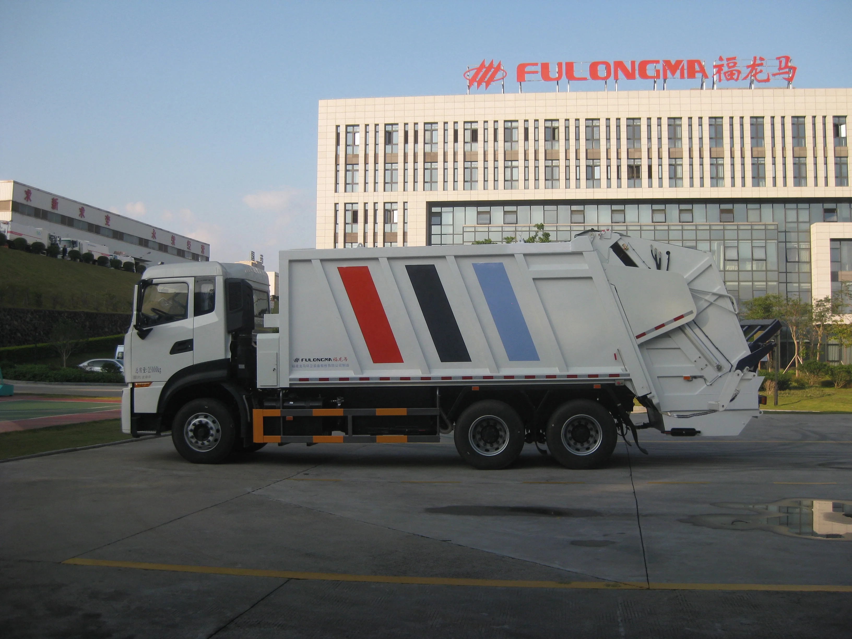 
25 ton heavy duty roll off refuse trucks rear loader garbage vehicle 