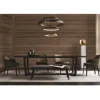 Modern style steel frame and nature marble table dining room furniture dining table