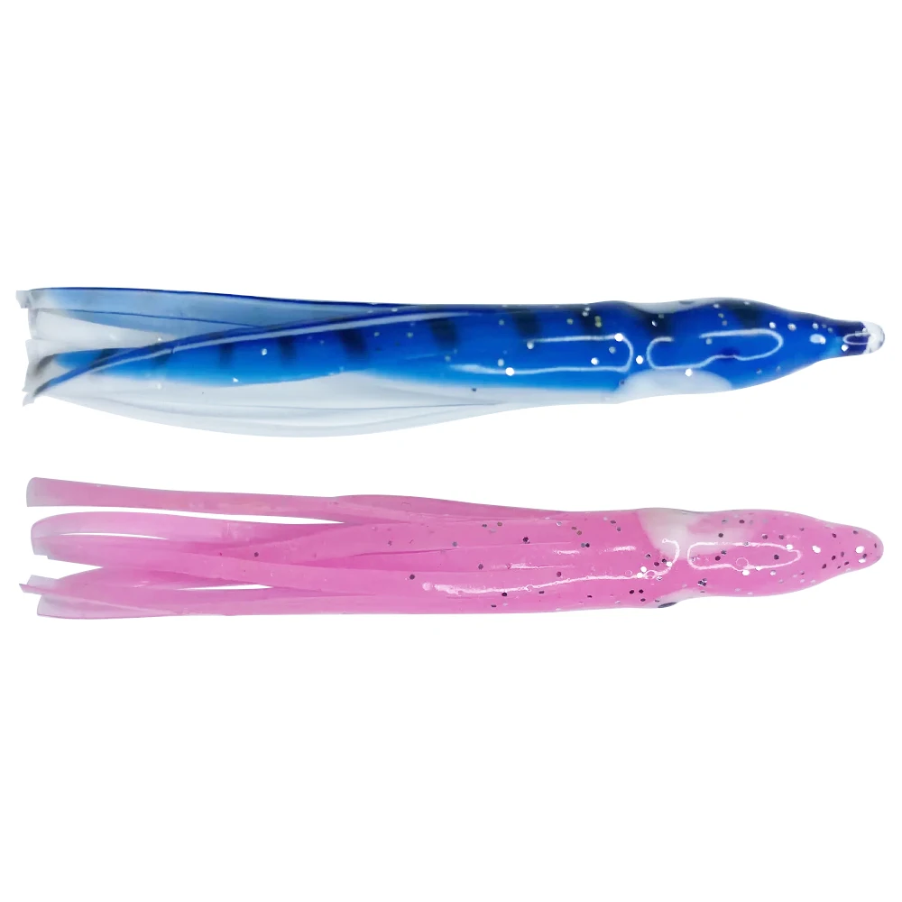 

Newbility manufacturer 7.5cm 1.2g Wholesale hot selling Octopus Squid Skirt artificial trolling Soft plastic Lures Fishing, 2 colors