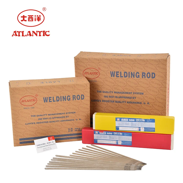 

ATLANTIC 2021 Factory Price Ordinary Welding Flexible Solid Plastic Electrode CHS157Mn E307-15 Cast Iron Welding Rod