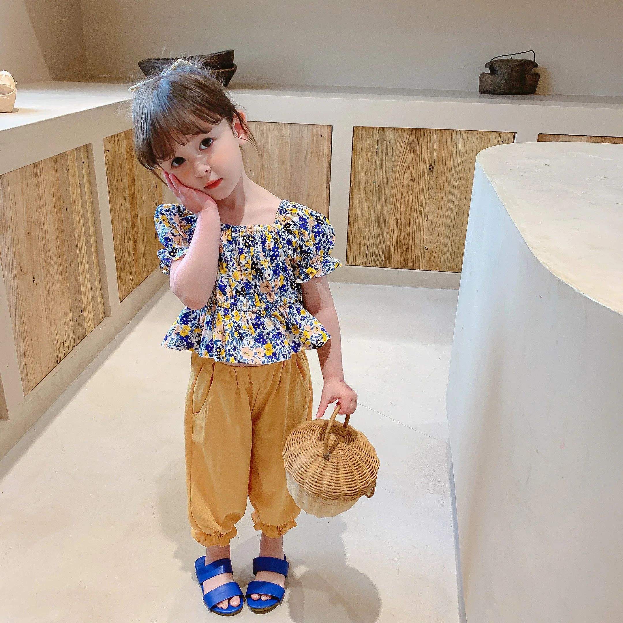 

Hot selling children's dress princess dress new summer child clothing set