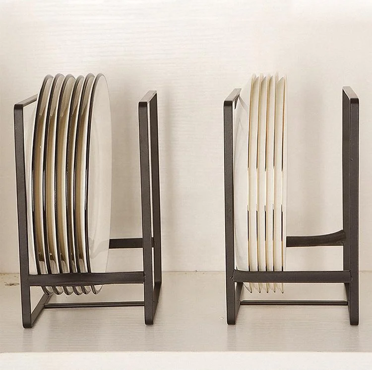

Factory Direct Sale Kitchen Plate Dish Drainer Rack Tableware Kitchen Cabinet Rack, Black or white