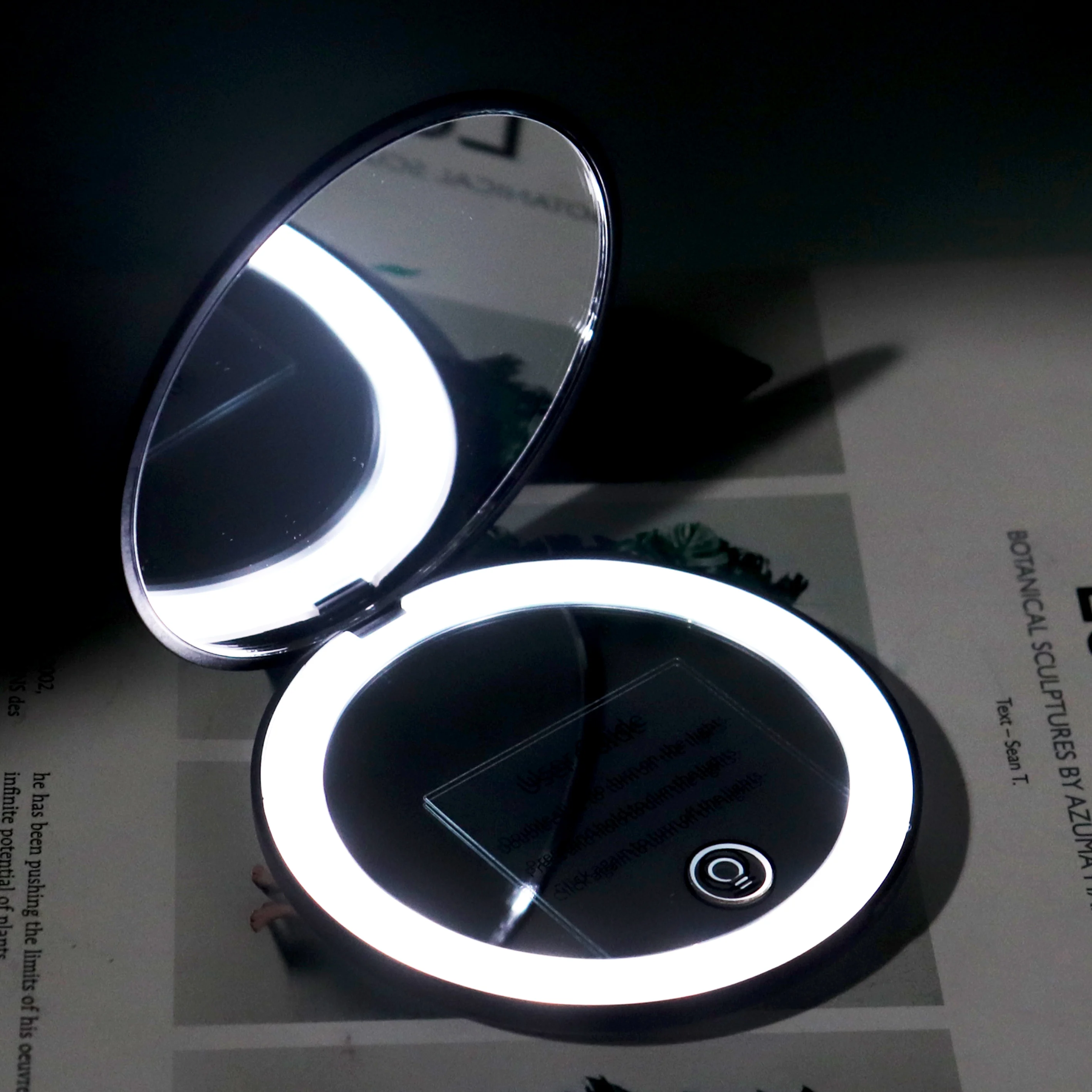 

Rechargeable LED Lighted Facial Makeup Mirror with USB Cable, 4 colors