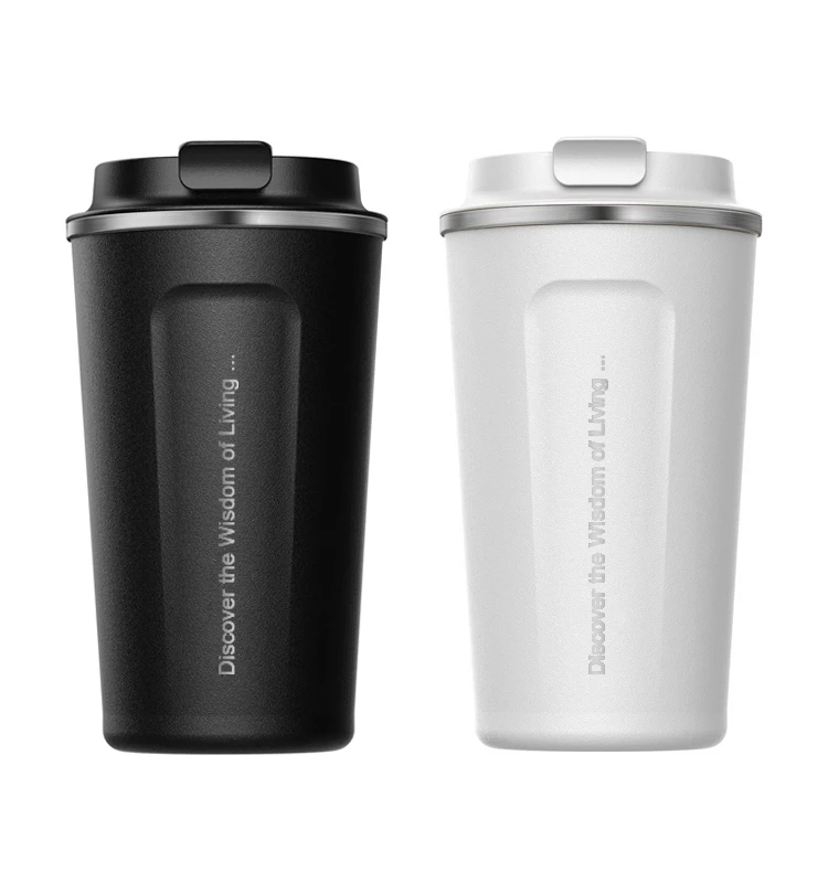 

Hot selling Eco-Friendly stainless steel mugs vacuum insulated tumbler coffee cups, White/black/green/customize color