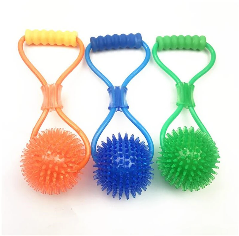 

Interactive Rope Pet Smart Chew Toothbrush Dog Training Toy, Blue, orange, grenn