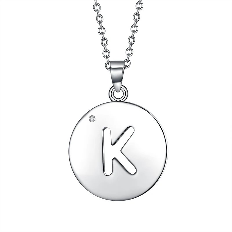 

Sevenajewelry SAP2192 Brand Fashion Jewelry White Gold Plated K Shape Pendants Letter Pendant Necklace