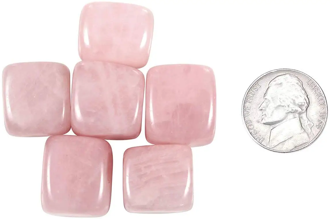 tumbled rose quartz chakra stone for reiki healing energy