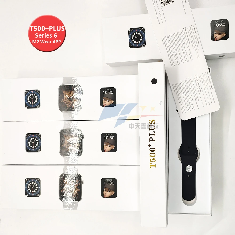 

2021 new T500+ plus smart watch 1.75 inch full screen Series 6 2021 version 5 plus reloj wireless call iwo 13 smartwatch