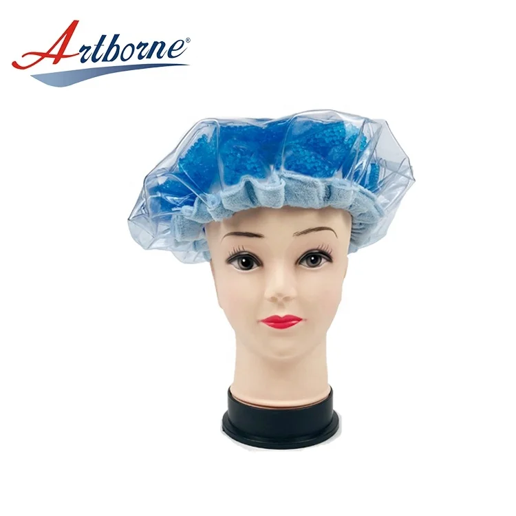 

Microwave Cordless Therapy Hot Cold Gel Heat Hair Salon Cap, Blue or custom