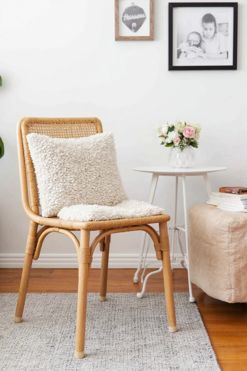 10 genius ways to style a woven rattan chair in your family friendly home