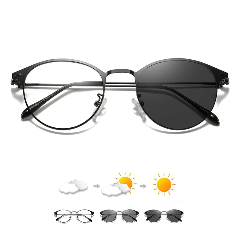 

SKYWAY Retro Half Frame Anti Blue Light Photochromic Optical Eyewear Glasses