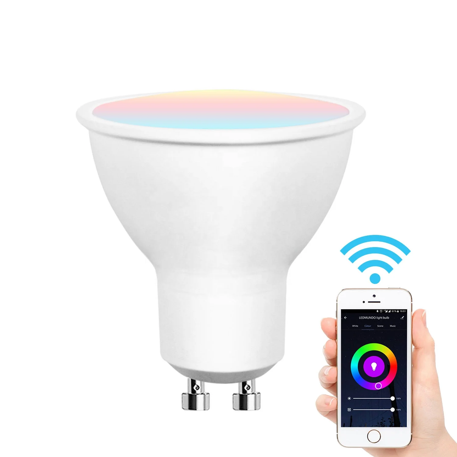 Tuya Smart Life App 5W 420LM Wifi GU10 Smart Light Bulb LED RGB Bulb Works With Alexa and Google Assistant