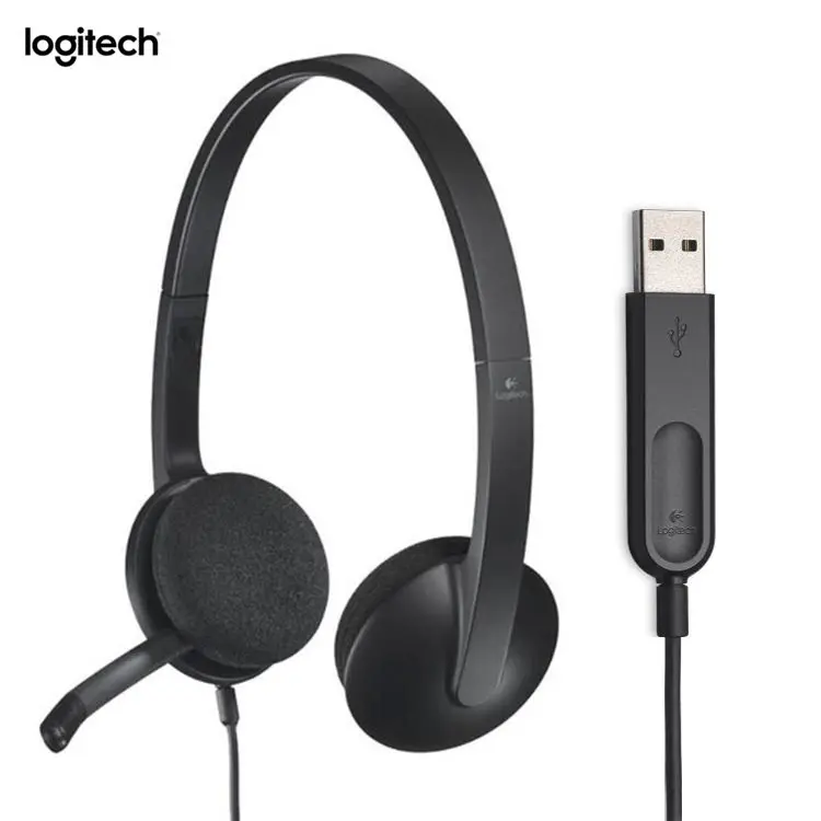 

Drop Shipping Original Logitech H340 Computer Office Education Training USB Interface Microphone Wired Headphones Headset