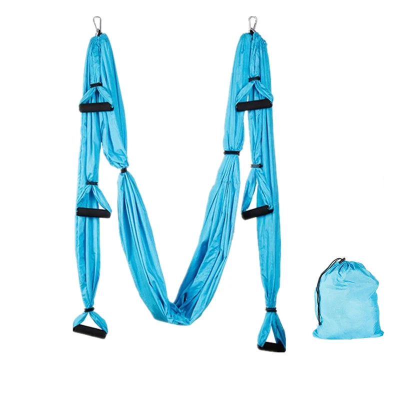 

Ultra Strong Flying Silk Air Antigravity Yoga Hammock for Inversion Exercises, Black,red,blue,black,pink,ect