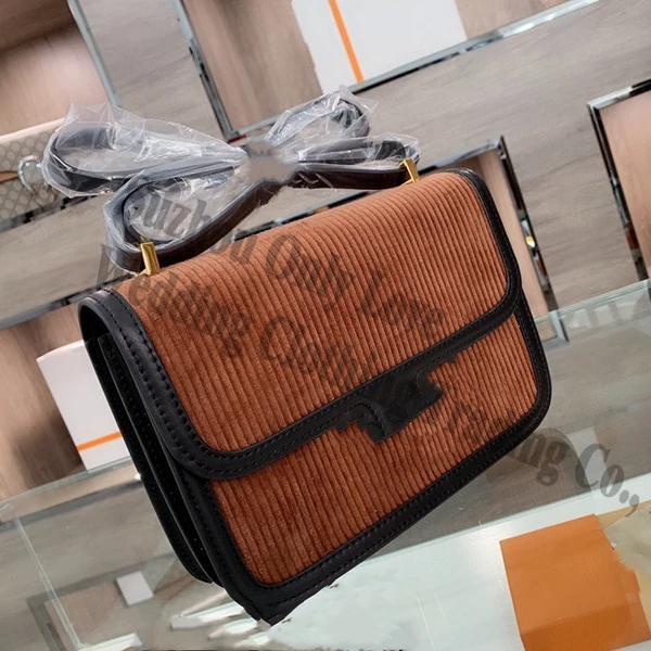 

Luxury Women one shoulder bag corduroy fabric Handbags Tote bag for women