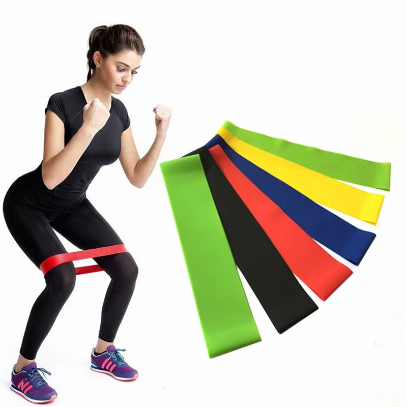 

Oem Gym Fitness Elastic Circle Mini Yoga Stretch Booty Bands Resistance Loop, Green blue yellow red black