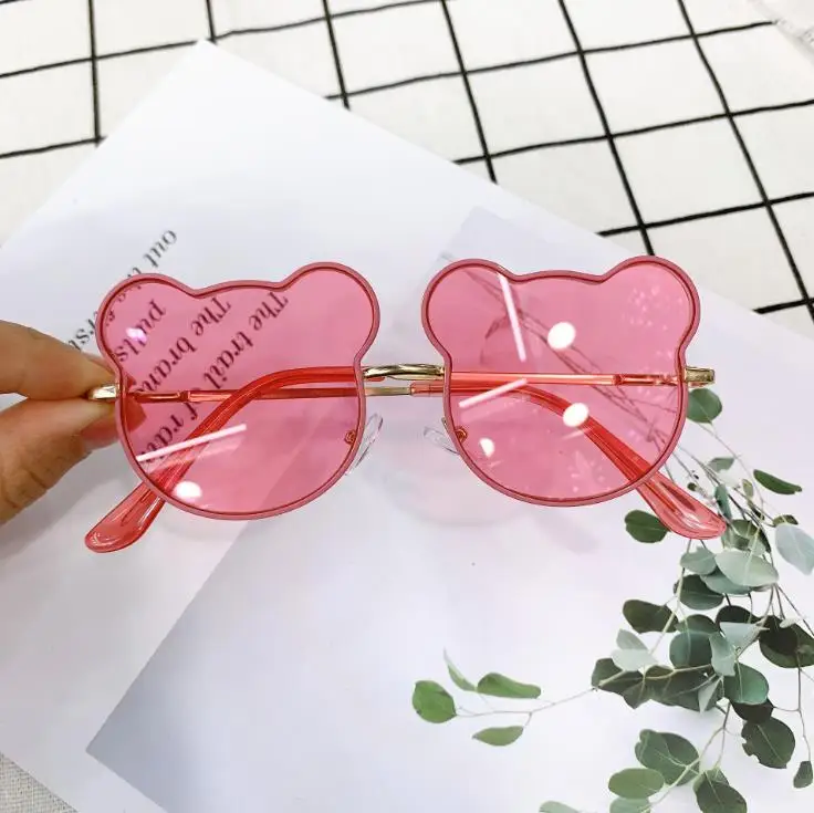 

Kids fashion shades metal glasses UV protection baby boys and girls cartoon designer sunglasses, As the picture shows