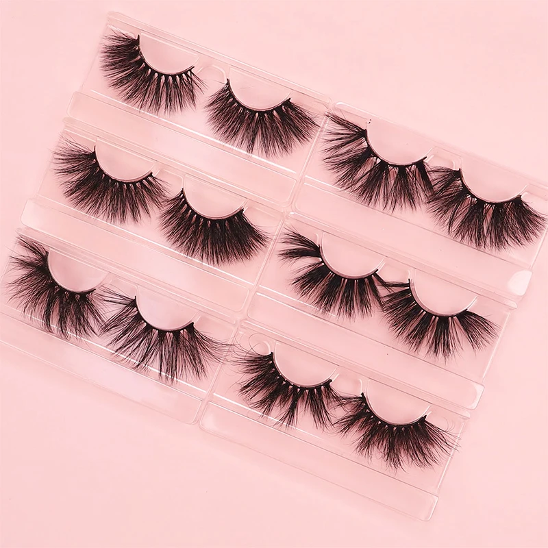 

20mm 25mm Wholesale 3d 4d silk real mink eyelashes 3d mink eyelashes custom packaging