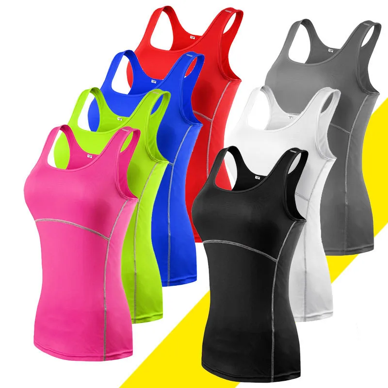 

wholesale polyester spandex lady girl women Sports Gym Fitness Yoga work out vests oem logo custom vest women's tank top