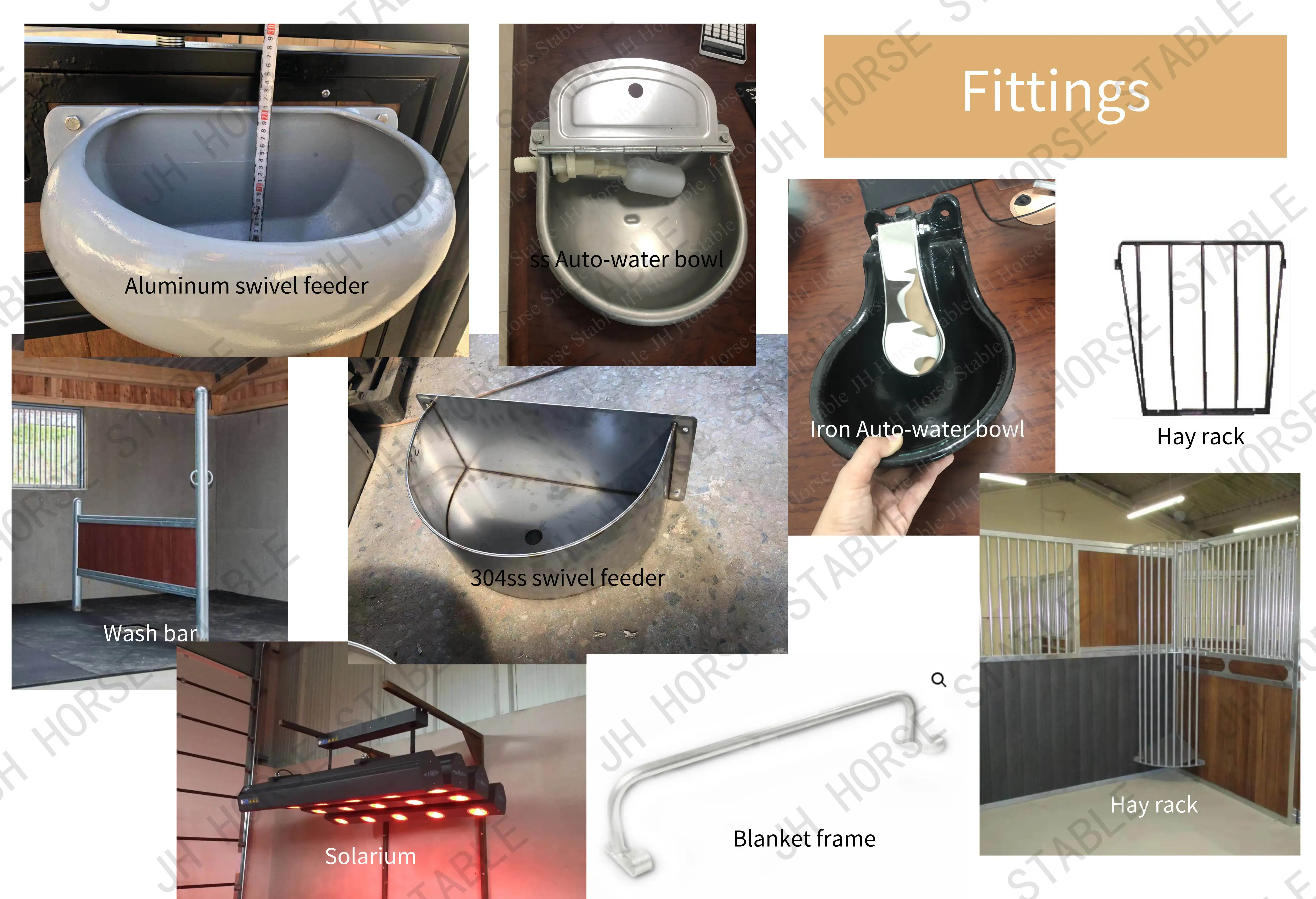 Hot Dip Galvanized Galvanised Steel Internal Horse Stable Stall With