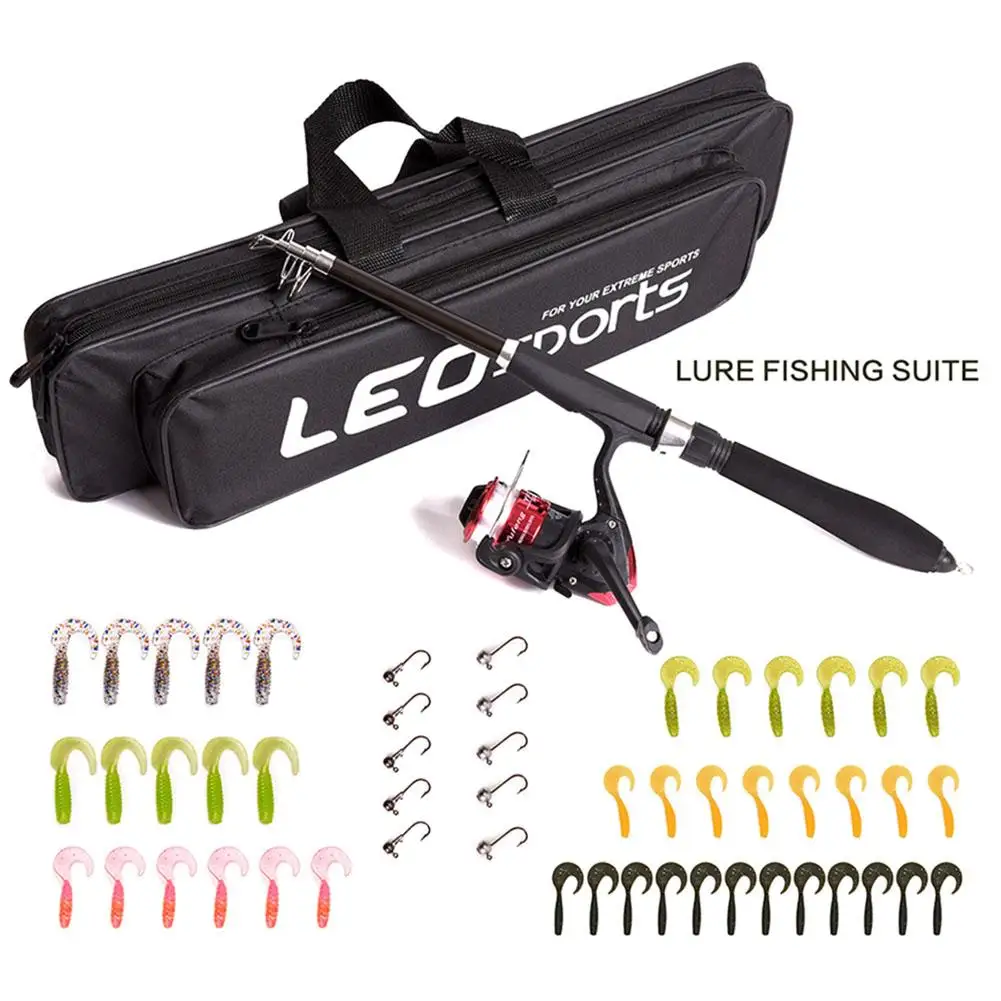 

Beginner Portable Fishing Rod Set Wheel Fishing Gear Set For Children