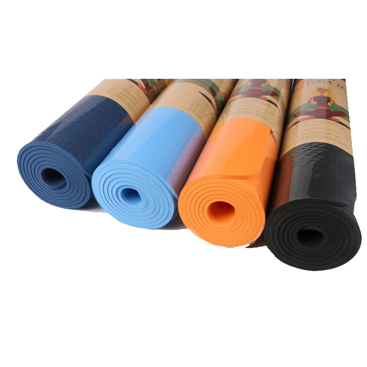 

2021 Hotsell Anti Slip Single Layer TPE Yoga Mat,Custom Gym Organic 6MM Pilates Yoga Mats, Customized color