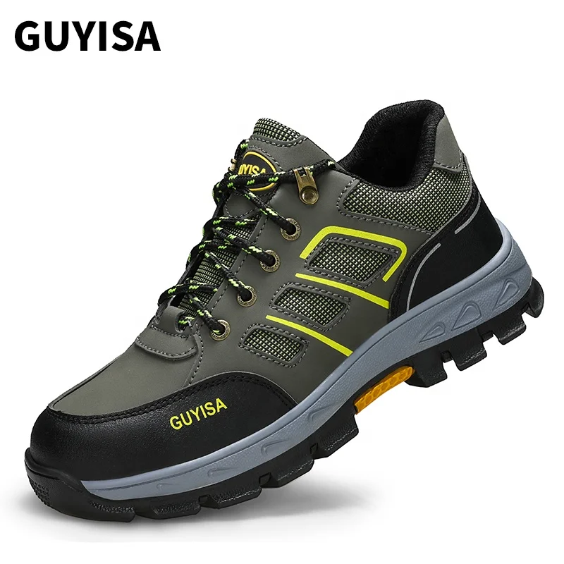 GUYISA  Outdoor Hiking Safety Shoes Customizable with Steel Toe for Work for Winter Summer Autumn