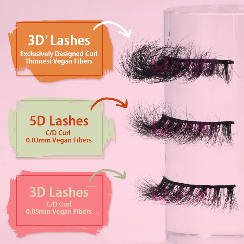 

3D + Plus Russian volume full strip eyelashes 3d faux mink eyelashes