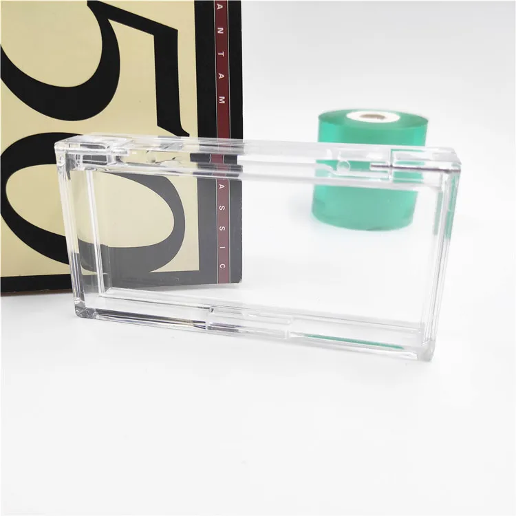 

2021 New arrivals Lashbox full strip lashes custom eyelash box private label 25mm Mink Lashes Box Transparent Clear eyelash case