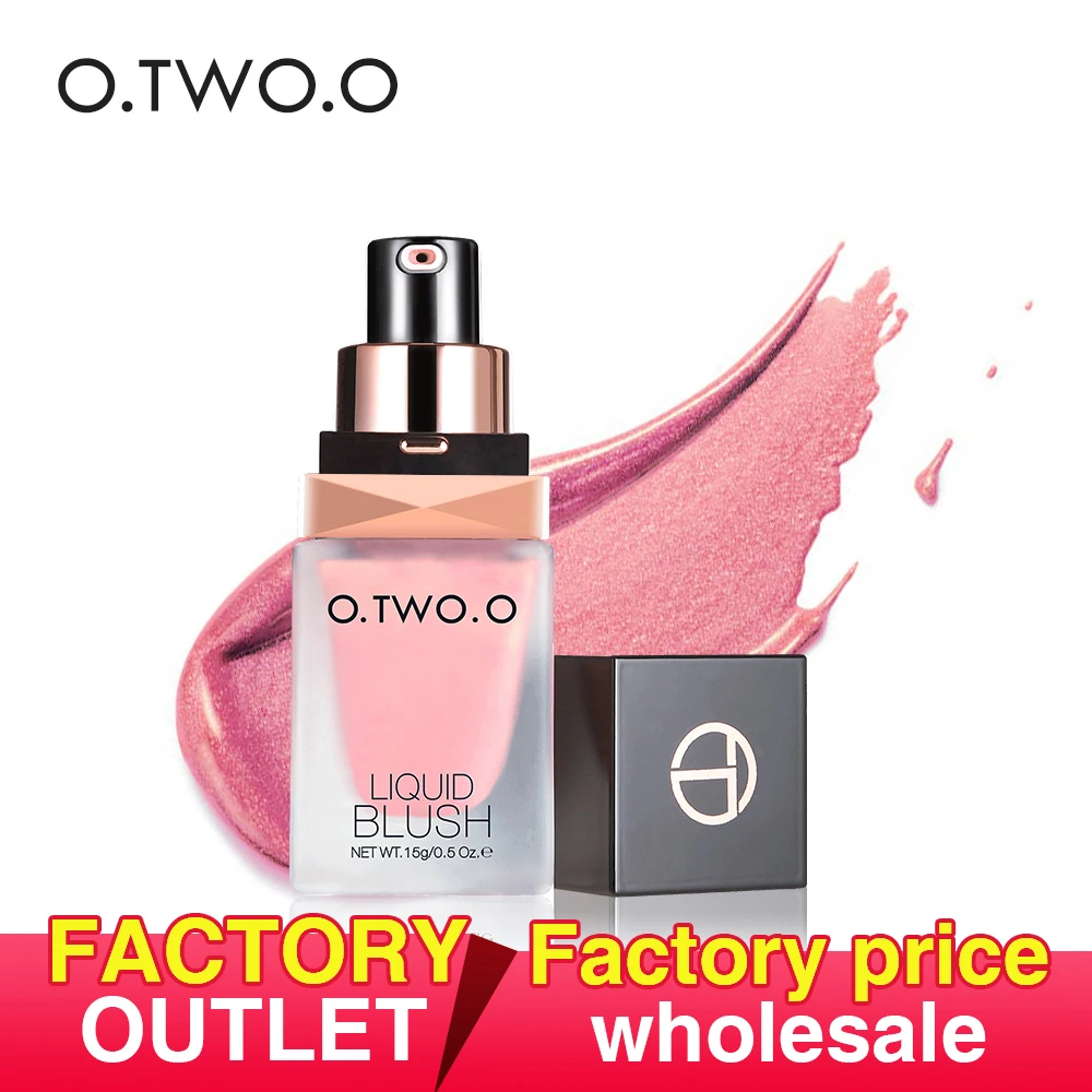 

O.TWO.O Makeup Face Liquid Blusher Silky Paleta De Blush Color Lasts Long 6 Color Natural Cheek Blush, 6 colors