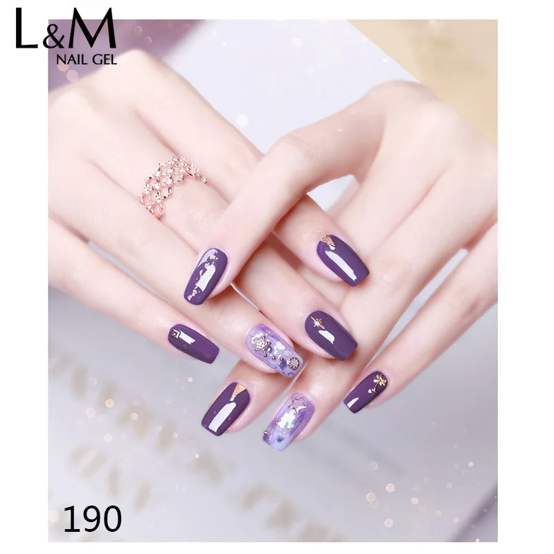 

ibdgel Violet Color Series Black Bottle Pure Colors UV Soak Off Nail Gel Polish