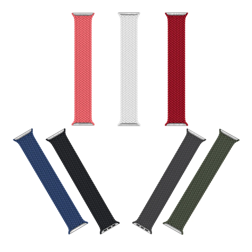 

Braided Solo Loop Strap For Apple Watch Band 44mm 40mm 38mm 42mm Elastic Belt Bracelet Iwatch Apple Watch Series 6 Se 5 4 3 2 1