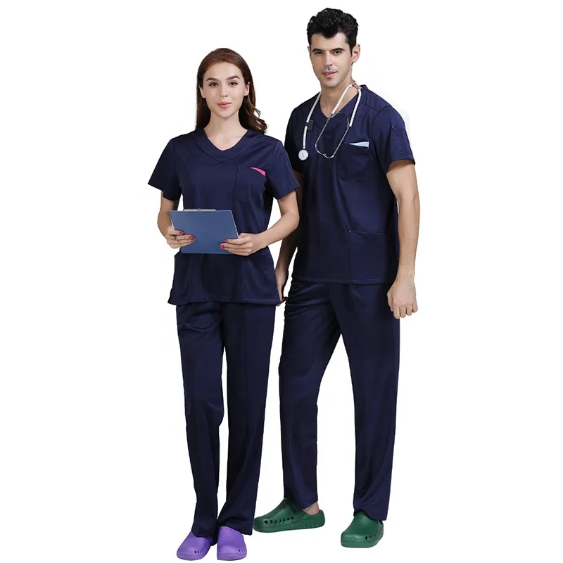 

Hospital Work Wear Clothing Suits Latest Men Women Medical Nursing Scrubs Uniforms Design Doctor Nurse Scrubs Uniform, Customized