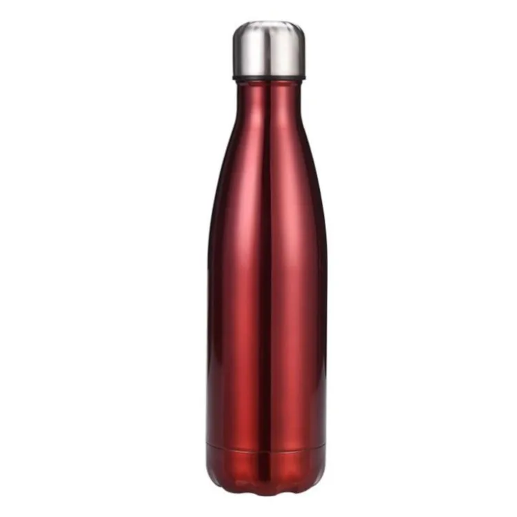 

Vacuum Insulated Stainless Steel Sports Water Bottle Cola Shaped Copper Water Flask, White,black,red,pink,blue,gold,green