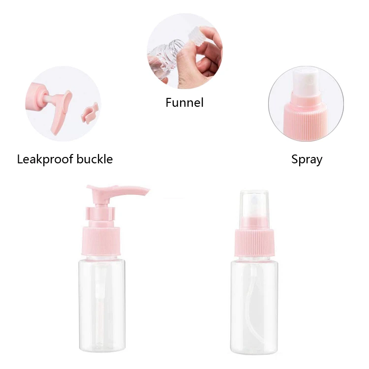 Leakproof Toiletry Containers Cosmetic Travel Cosmetic Packing Bottle