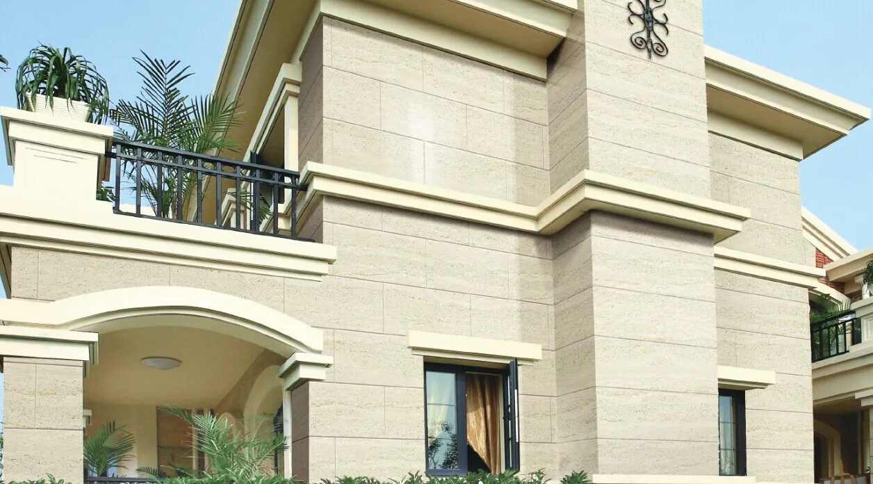 户外瓷砖外墙 300x600 travertine 瓷砖天然石材外观瓷砖