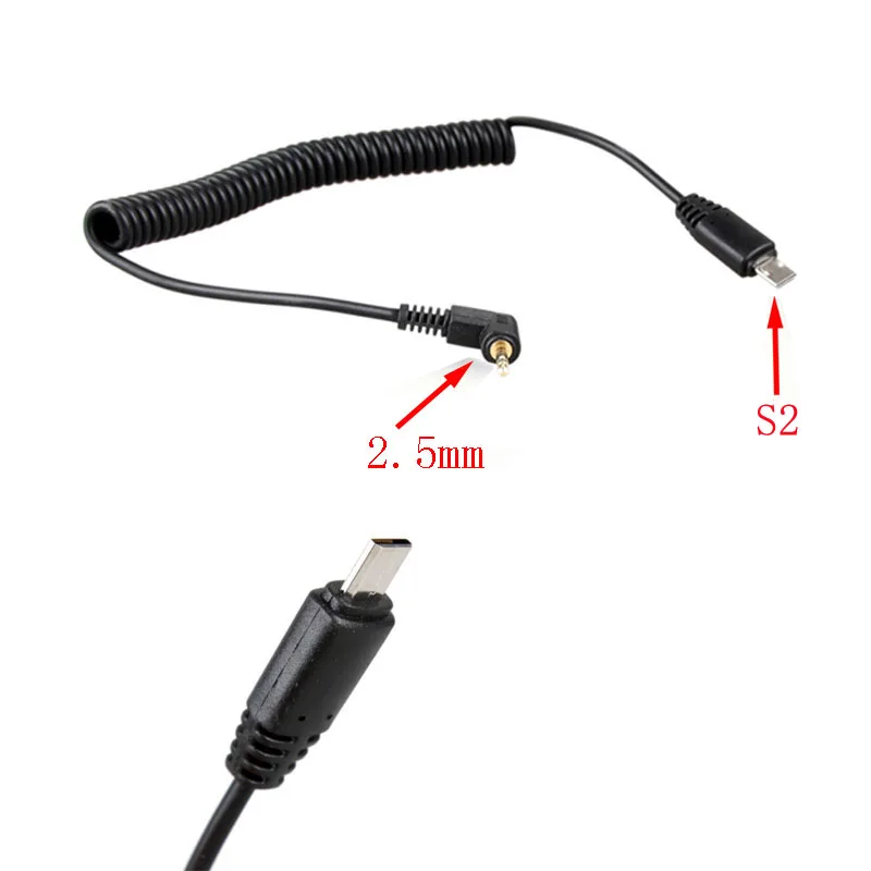 

2.5mm Remote Shutter Release Cable Connecting Cord 2.5mm-S2 For Sony, Black