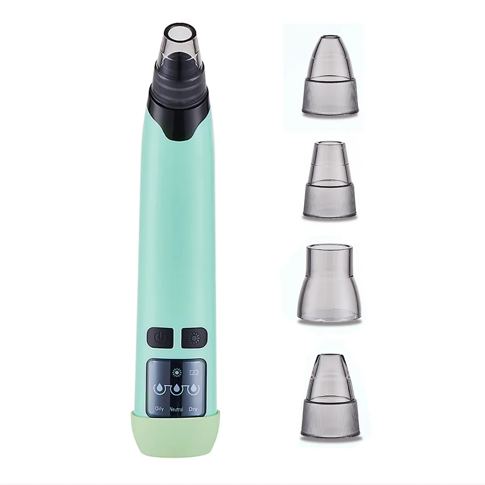 

Hot selling model blackheads remover facial electric deep cleansing blackhead removal cleaner vacuum blackhead remover, White/green