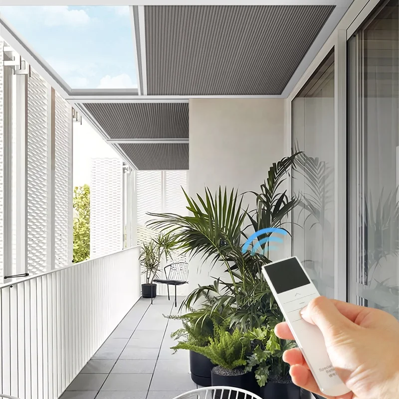 Horizontal Automatic Smart Honeycomb Skylight Blinds Shade Indoor Electric