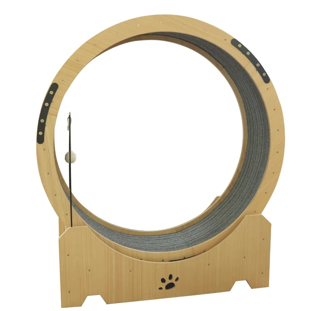 

Cat Exercise Wheel ODM and OEM Cat Tree Cat Toy, Natural color