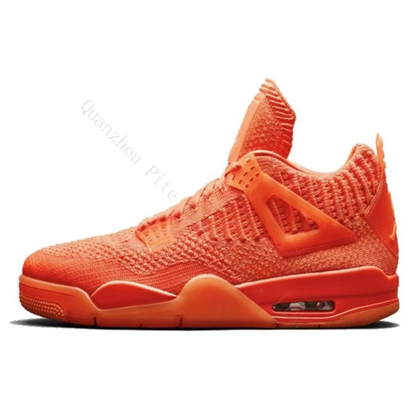 

4 Retro Orange sneakers fashion casual sports shoes basketball shoes