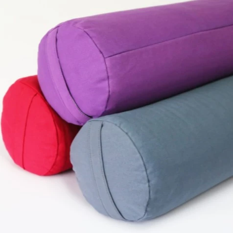 

Eco friendly PP cotton filling yoga bolster Round large yoga bolster pillow