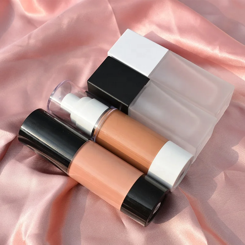 

stock no logo Natural Skin liquid foundation full coverage waterproof dark foundation 40 colors