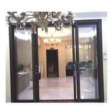 Deslizante de PVC janelas e portas de vidro barato porta de correr para a varanda